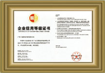 企業信用等級證書-AAA